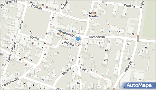 Skawina, Króla Kazimierza Wielkiego, 2, mapa Skawina