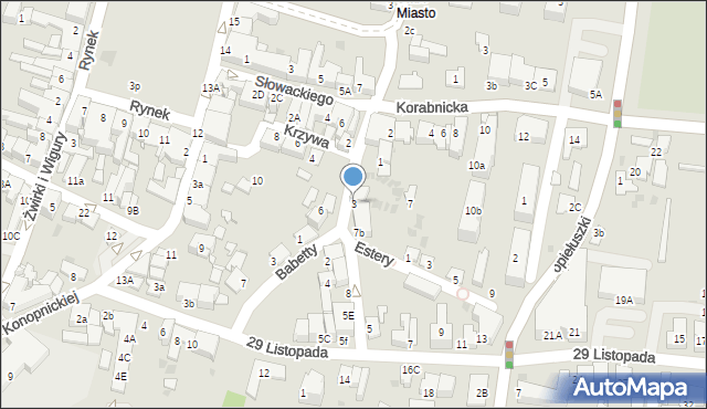 Skawina, Króla Kazimierza Wielkiego, 3, mapa Skawina