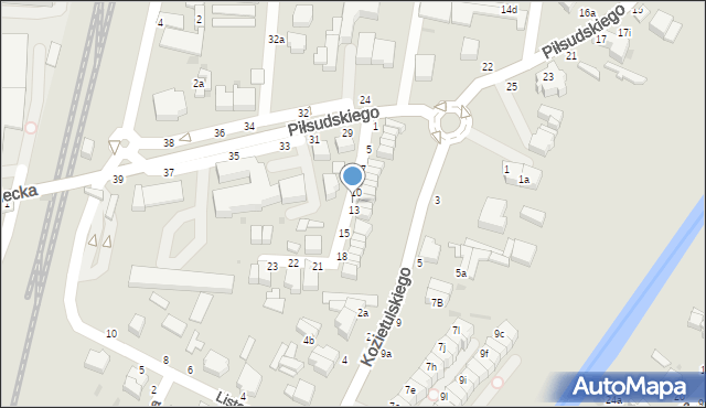 Skierniewice, Krasickiego Ignacego, bp., 12, mapa Skierniewic