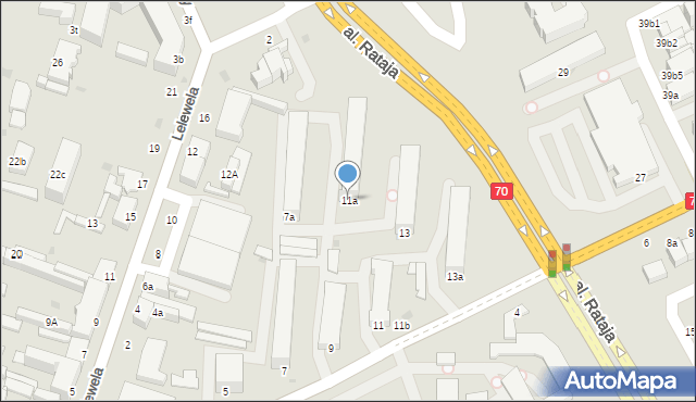 Skierniewice, Króla Jana III Sobieskiego, 11a, mapa Skierniewic