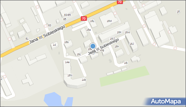 Skierniewice, Króla Jana III Sobieskiego, 16f, mapa Skierniewic