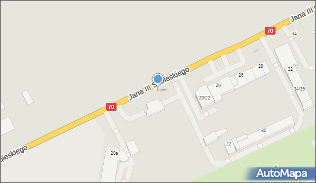 Skierniewice, Króla Jana III Sobieskiego, 20, mapa Skierniewic