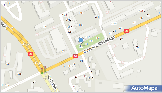 Skierniewice, Króla Jana III Sobieskiego, 31, mapa Skierniewic