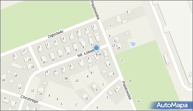 Skopanie, Króla Władysława Łokietka, 3, mapa Skopanie