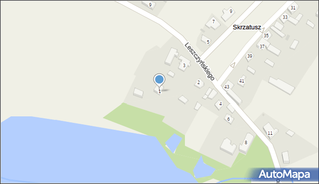 Skrzatusz, Króla Jana III Sobieskiego, 1, mapa Skrzatusz