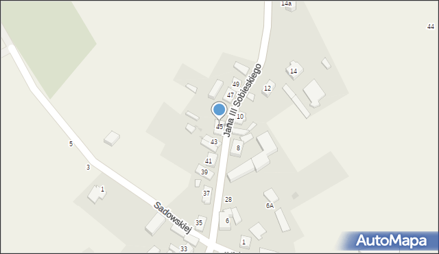 Skrzatusz, Króla Jana III Sobieskiego, 45, mapa Skrzatusz