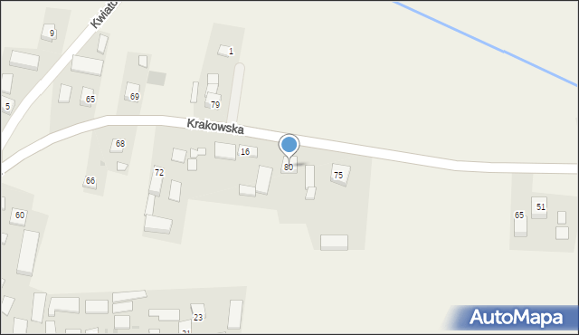 Skrzeszowice, Krakowska, 80, mapa Skrzeszowice