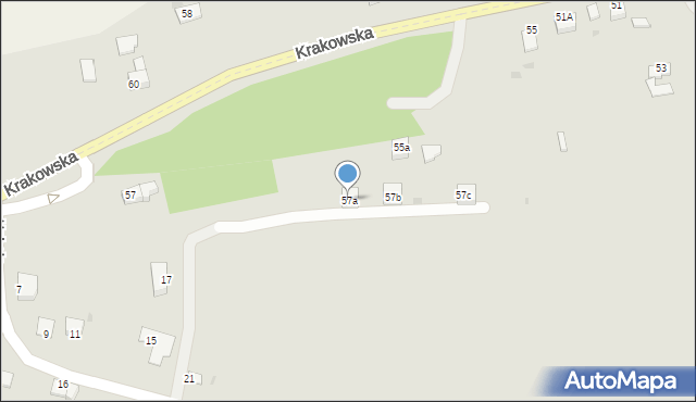 Słomniki, Krakowska, 57a, mapa Słomniki