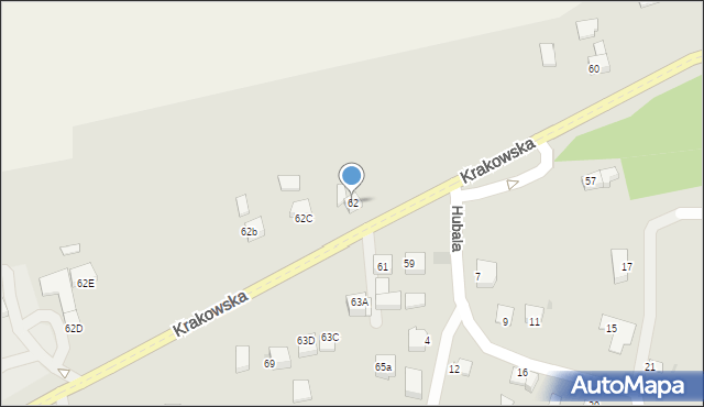 Słomniki, Krakowska, 62, mapa Słomniki