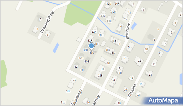 Słupno, Krasickiego Ignacego, bp., 30D, mapa Słupno