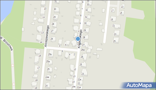 Słupsk, Krajewskiego Rafała, 11, mapa Słupska