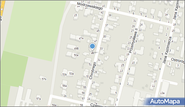 Słupsk, Króla Bolesława Chrobrego, 49, mapa Słupska