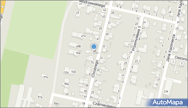 Słupsk, Króla Bolesława Chrobrego, 50, mapa Słupska