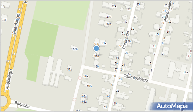 Słupsk, Króla Bolesława Chrobrego, 56a, mapa Słupska
