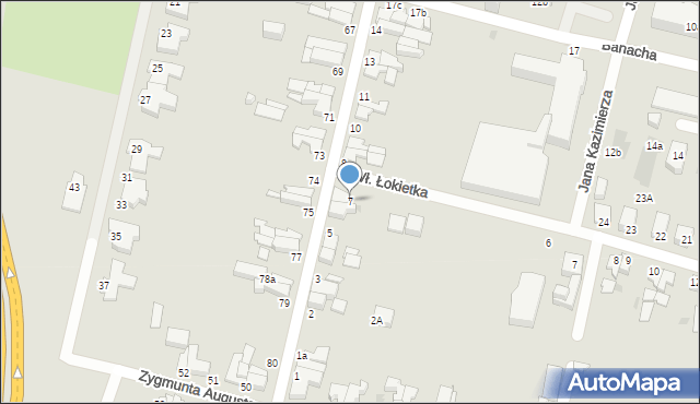 Słupsk, Króla Bolesława Chrobrego, 7, mapa Słupska