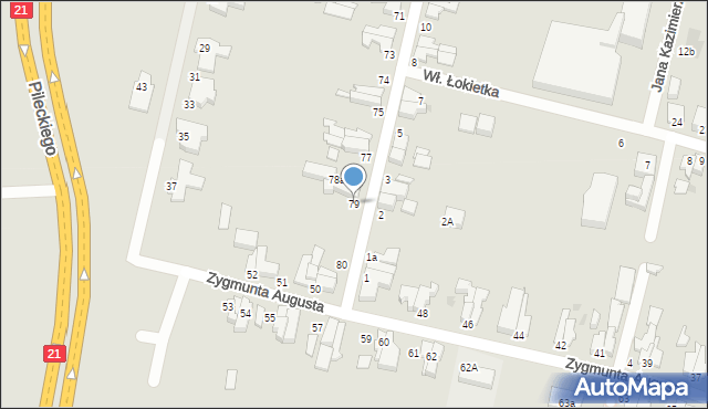 Słupsk, Króla Bolesława Chrobrego, 79, mapa Słupska