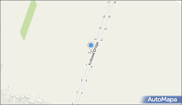 Smardzewice, Królowa Droga, 1/17, mapa Smardzewice