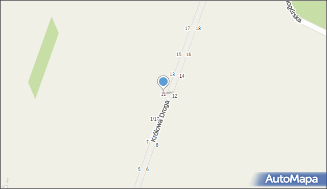 Smardzewice, Królowa Droga, 11, mapa Smardzewice