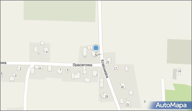 Smardzowice, Krakowska, 24, mapa Smardzowice