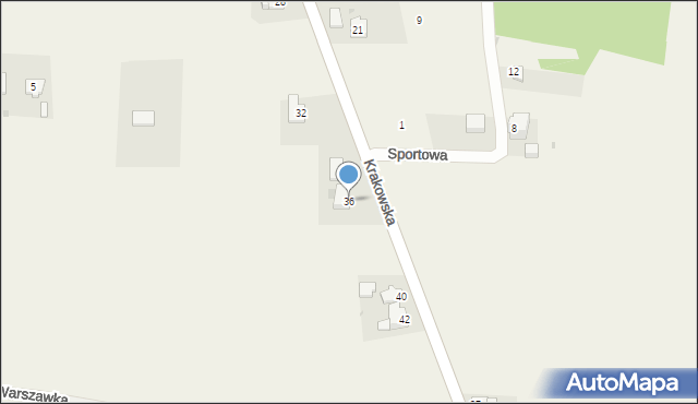 Smardzowice, Krakowska, 36, mapa Smardzowice