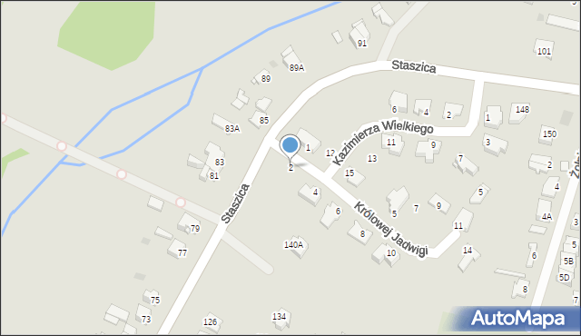 Sochaczew, Królowej Jadwigi, 2, mapa Sochaczew