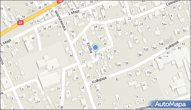 Sokółka, Krótka, 3, mapa Sokółka