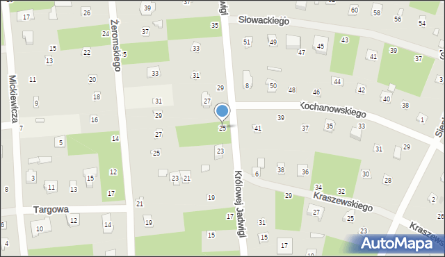 Sokolniki-Las, Królowej Jadwigi, 25, mapa Sokolniki-Las