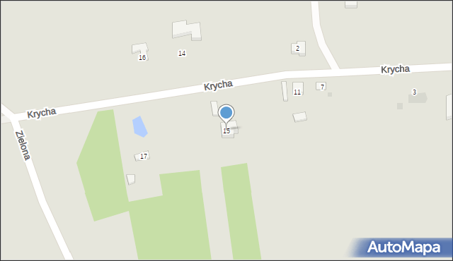 Sompolno, Krycha, 15, mapa Sompolno
