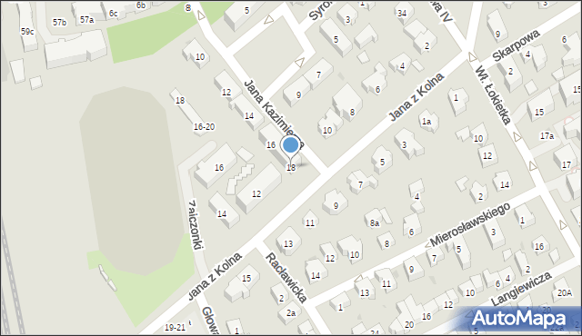 Sopot, Króla Jana Kazimierza, 18, mapa Sopotu