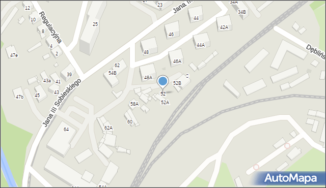 Sosnowiec, Króla Jana III Sobieskiego, 52, mapa Sosnowca