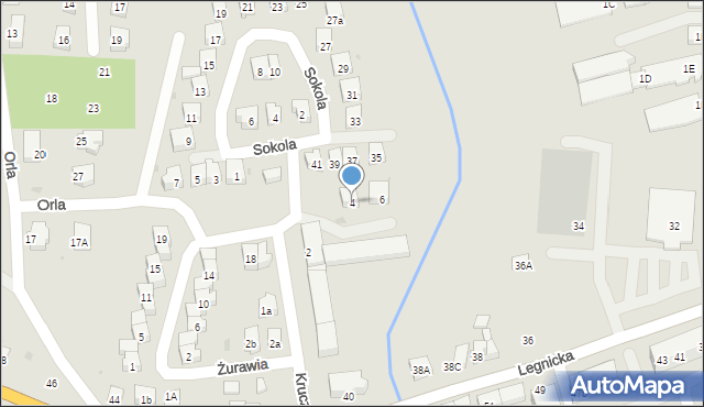 Środa Śląska, Krucza, 4, mapa Środa Śląska