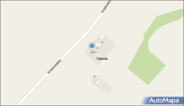 Stara Wieś, Krakowska, 30A, mapa Stara Wieś