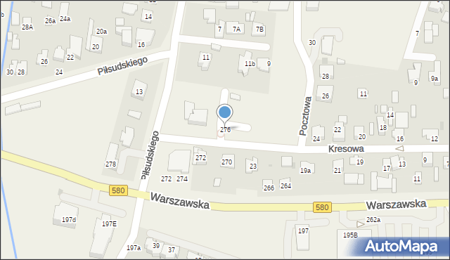 Stare Babice, Kresowa, 276, mapa Stare Babice