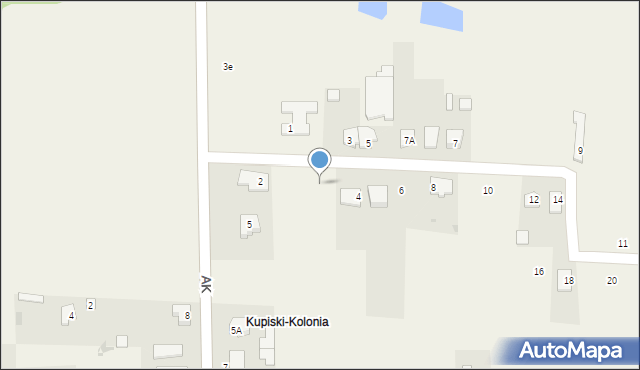 Stare Kupiski, Kręta, 2, mapa Stare Kupiski