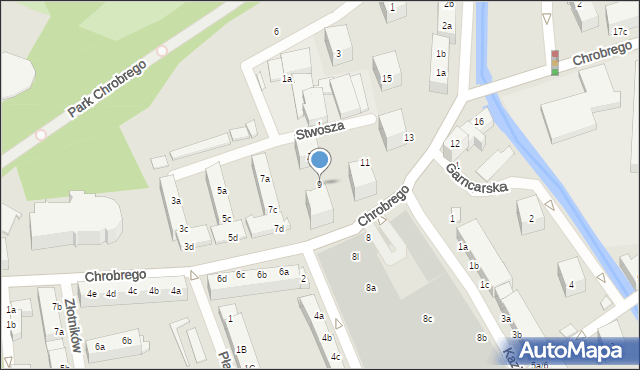 Stargard, Króla Bolesława Chrobrego, 9, mapa Stargard