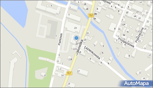 Staszów, Krakowska, 22, mapa Staszów