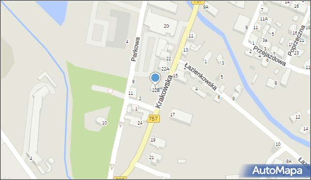 Staszów, Krakowska, 22B, mapa Staszów