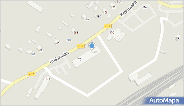 Staszów, Krakowska, 47a, mapa Staszów