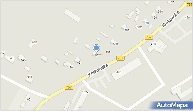 Staszów, Krakowska, 60, mapa Staszów