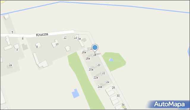 Stefanówka, Krucza, 18, mapa Stefanówka