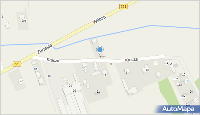 Stefanówka, Krucza, 5, mapa Stefanówka