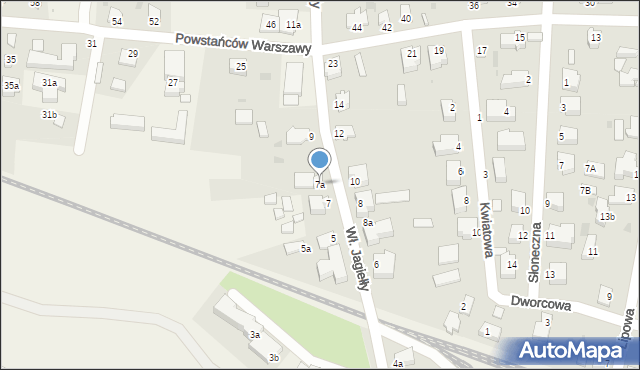 Stegna, Króla Władysława Jagiełły, 7a, mapa Stegna