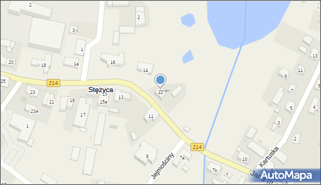 Stężyca, Króla Jana III Sobieskiego, 12, mapa Stężyca
