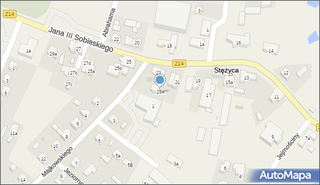 Stężyca, Króla Jana III Sobieskiego, 23A, mapa Stężyca