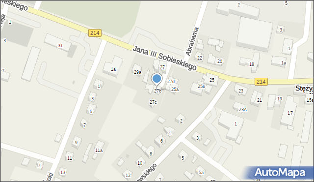 Stężyca, Króla Jana III Sobieskiego, 27b, mapa Stężyca
