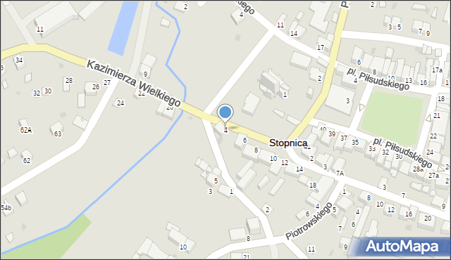 Stopnica, Króla Kazimierza Wielkiego, 4, mapa Stopnica
