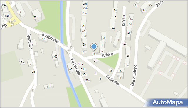 Stronie Śląskie, Krótka, 1e, mapa Stronie Śląskie