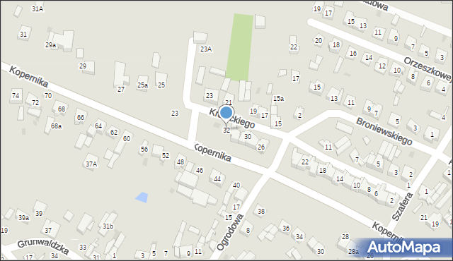 Stryków, Krasickiego Ignacego, bp., 32, mapa Stryków