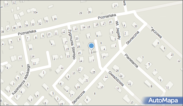 Strzelce Krajeńskie, Króla Jana III Sobieskiego, 3, mapa Strzelce Krajeńskie