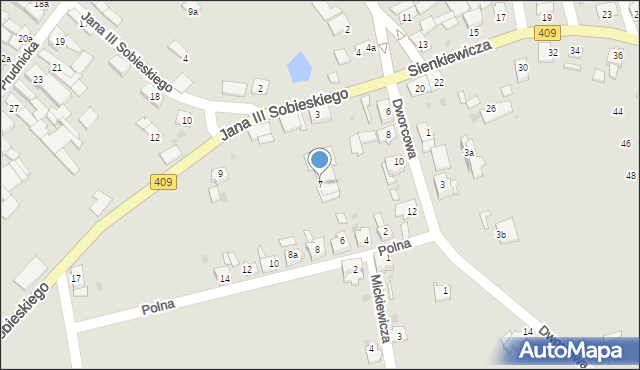 Strzeleczki, Króla Jana III Sobieskiego, 7, mapa Strzeleczki